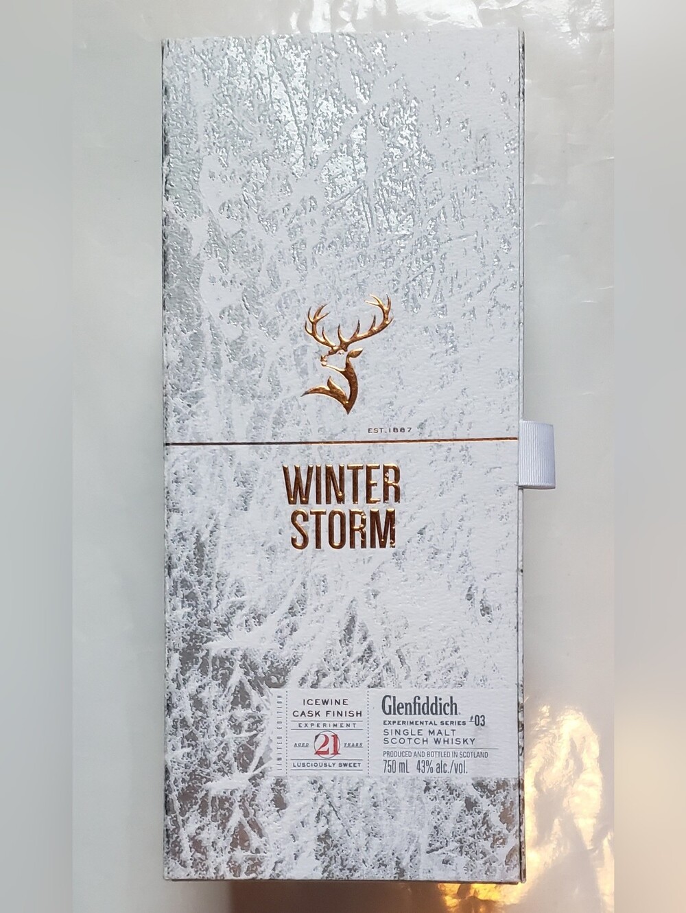 Glenfiddich Winter Storm 21 ans Empty Bottle Collectible Limited Edition
